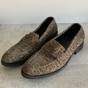 All Saints Suede Cheetah Loafer